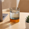 Custom Hand Made Colored Glass Coffee Cup in Daily Use