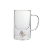 Customized 3D Fruit Borosilicate Double Wall Glass Mug for Coffee