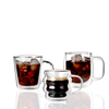 Hot Selling Unique Design Double Wall Glass Mug for Coffee