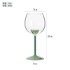Elegant Handmade High Borosilicate Glass Goblet with Three-dimensional Lemon