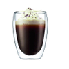 Hand Blown Double Walled Egg Shaped Clear Glass Coffee Cup