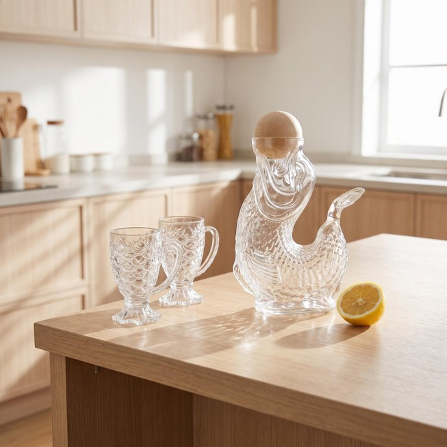 Top Selling Wholesale Reusable Glass Coffee Mug and Jug Set
