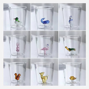 Cartoon Animal Three-dimensional Cups Wedding Party Sublimated Wine Glasses
