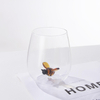 Transparent High Borosilicate Glass Handleless Three-dimensional Animal Cup