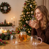 Minimalist High Borosilicate Glass 3D Christmas Tree Wishing Beverage Cup