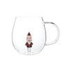 Modern Three-Dimensional Belt Design Handmade Glass Coffee Cup