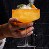 Classic Ribbed Coupe Glass Set for Champagne Barware Goblets