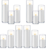 Customized Sizes Hand Blown Borosilicate Glass Candle Holder for Candlesticks