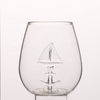 Promotional Glassware Gift Clear 3D Pumpkin Tasting Stemless Wine Glasses