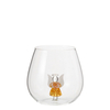 Egg Shaped Stemless Wine Glasses With 3D Animal Pattern
