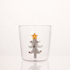 3D Christmas Tree Shaped Transparent Glass Cups Drinking Glasses
