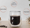 Double Layer Cloud Shaped High Borosilicate Glass Cup for Drinks