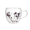 250ml Handmade High Borosilicate Double Wall Glass Cup Dry Flower