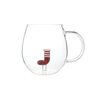 Modern Three-Dimensional Belt Design Handmade Glass Coffee Cup