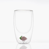 High Borosilicate Customizable 3D Pattern Double Wall Glass Cup