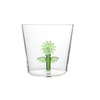 High Borosilicate Glass Coffee Mug with Embedded 3D Floral Design