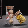 Bamboo Lid Airtight Glass Food Storage Jar for Kitchen
