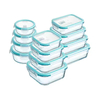 Microwave Dishwasher Kitchen Food Containers Glass Lunch Box with Lid