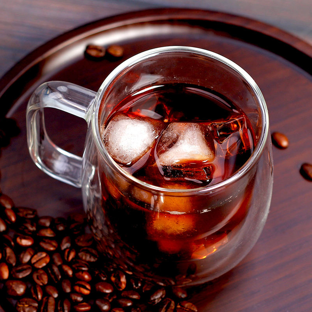 Hot Selling Unique Design Double Wall Glass Mug for Coffee