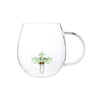 Modern Three-Dimensional Belt Design Handmade Glass Coffee Cup