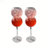Gourd Shape Bubble Glass Cup Flute for cocktail