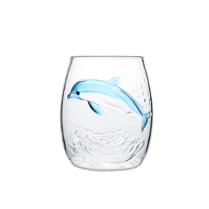 3D Octopuses Handcrafted Heat-Resistant Food Safe Glass Tumbler