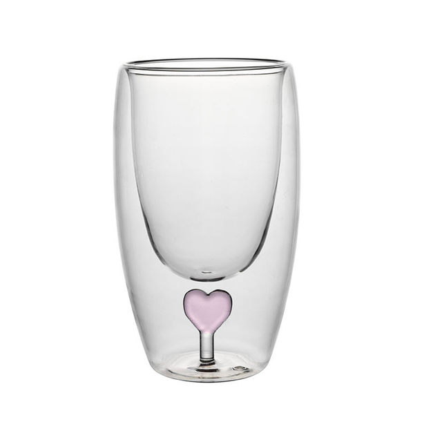 Cute 3D Animal Fruit Christmas Creativity Double Wall Glass Cup