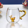 OEM/ODM Custom 3D Christmas Element Decor Glass Coffee Mug