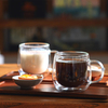 Home Insulated Minimalist Double-Walled High Borosilicate Glass Cup with Handle