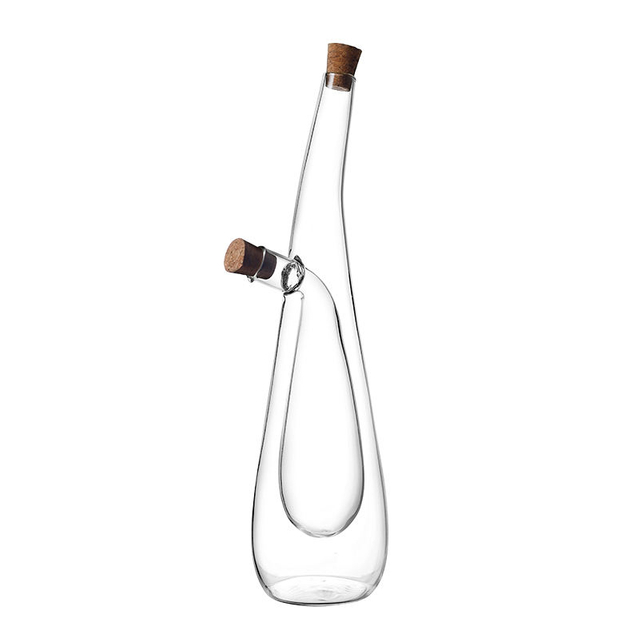 High Borosilicate Glass Olive Oil and Vinegar Cruet Bottle