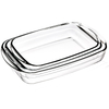 Oven Microwave Safe Borosilicate Glass Large Baking Dish Set Pans
