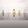 Promotional Glassware Gift Clear 3D Pumpkin Tasting Stemless Wine Glasses