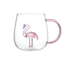 High Borosilicate Glass Coffee Mugs Cute Cartoon 3D Animal Design