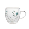 250ml Handmade High Borosilicate Double Wall Glass Cup Dry Flower