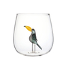 Creative 3D Bird Inner Decoration Borosilicate Drinking Glass Tumbler