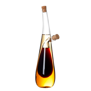 High Borosilicate Glass Olive Oil and Vinegar Cruet Bottle