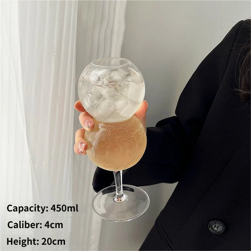 sku-1-Short Bubble Ball Glass