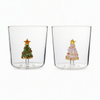 High Borosilicate Glass 400ml Christmas Tree Coffee Cup for Hot/Cold Drinks 