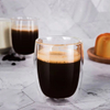 High Quality Double Wall Borosilicate Glass Coffee Cup No Handle