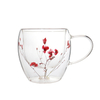 250ml Handmade High Borosilicate Double Wall Glass Cup Dry Flower