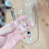 Customized High Borosilicate Glass Double-layer Water Cups for Home Use