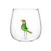 Creative 3D Bird Inner Decoration Borosilicate Drinking Glass Tumbler