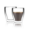 Set of 2 Handmade Double Wall Borosilicate Glass Coffee Espresso Cup