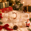 Minimalist High Borosilicate Glass 3D Christmas Tree Wishing Beverage Cup
