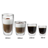Hand Blown Double Walled Egg Shaped Clear Glass Coffee Cup