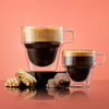 BPA Free Stackable Double Layer Borosilicate Glass Coffee Mugs