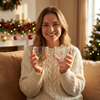 High Borosilicate Glass 400ml Christmas Tree Coffee Cup for Hot/Cold Drinks 
