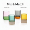 Custom Hand Made Colored Glass Coffee Cup in Daily Use