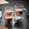 Wholesale Double Walled Borosilicate Glass Coffee Mugs with Handle