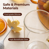 Floral Borosilicate Glass Tea Set with Silicone Tea Infuser
